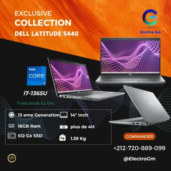 Dell Latitude 5440 i7-1365U, 16/512, Ecran 14"