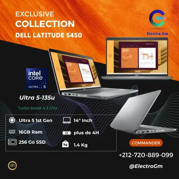 Dell Latitude 5450 Ultra 5-135u, 16/256,14"