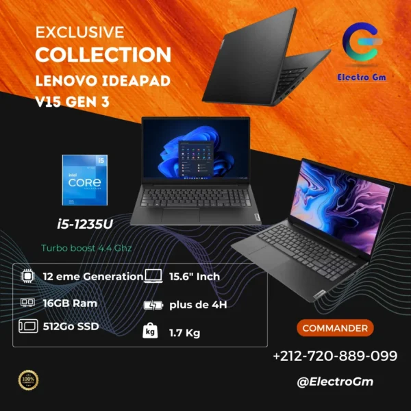 Lenovo IdeaPad V15 i5-1235U, 16/512 15.6"