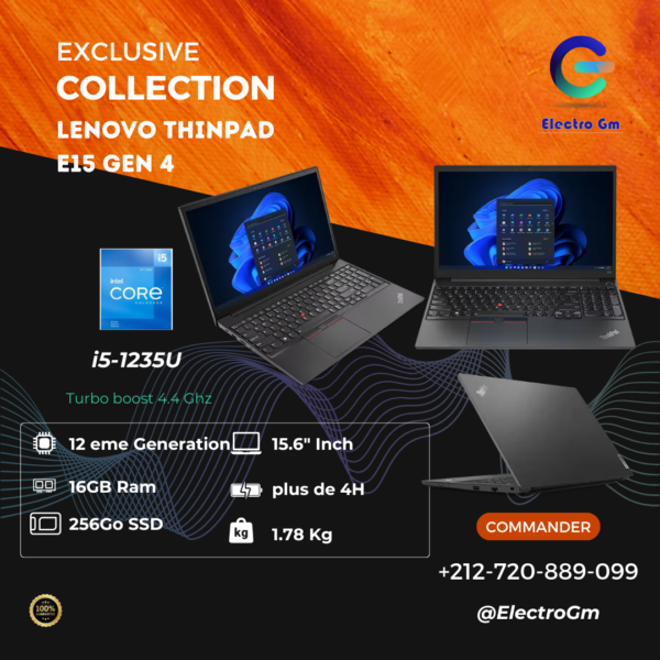 Lenovo Thinkpad E15 Gen 4 i5-1235U, 16/256