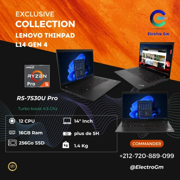 Lenovo Thinkpad L14 Gen 4 Ryzen 5 Pro 16/256