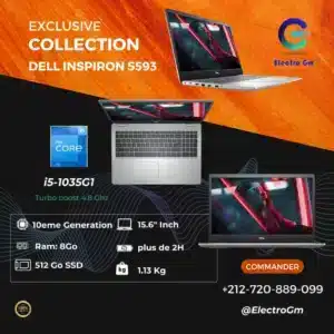 Dell Inspiron 5593 I5-1035G1 10Th Gen 8/512 Écran 15.6" FHD