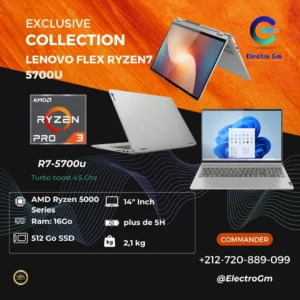 Lenovo flex ryzen7 5700u 16/512 gpu amd Radeon(TM) graphics